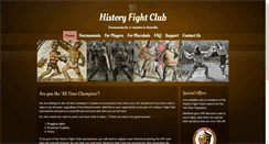 Desktop Screenshot of historyfightclub.com